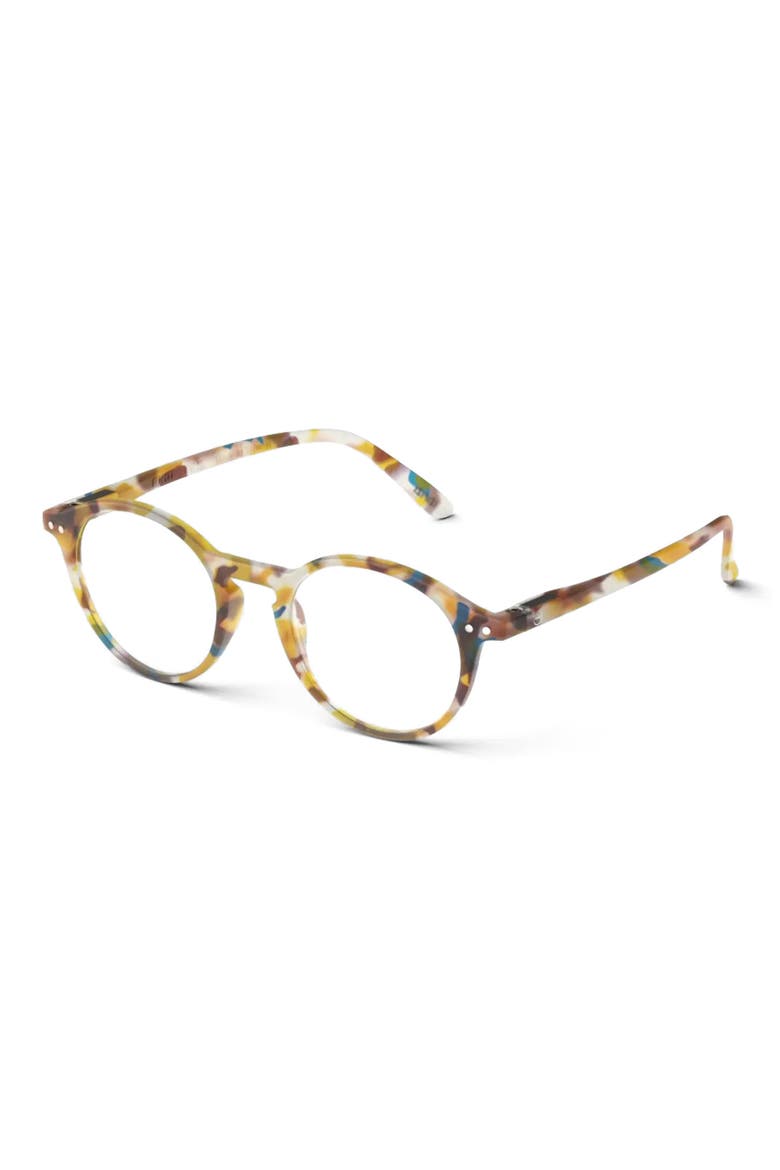 46mm Round Reading Glasses, Alternate, color, BLUE TORTOISE