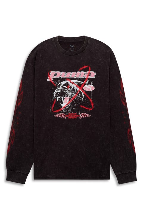 Street X Long Sleeve Cotton Graphic T-shirt