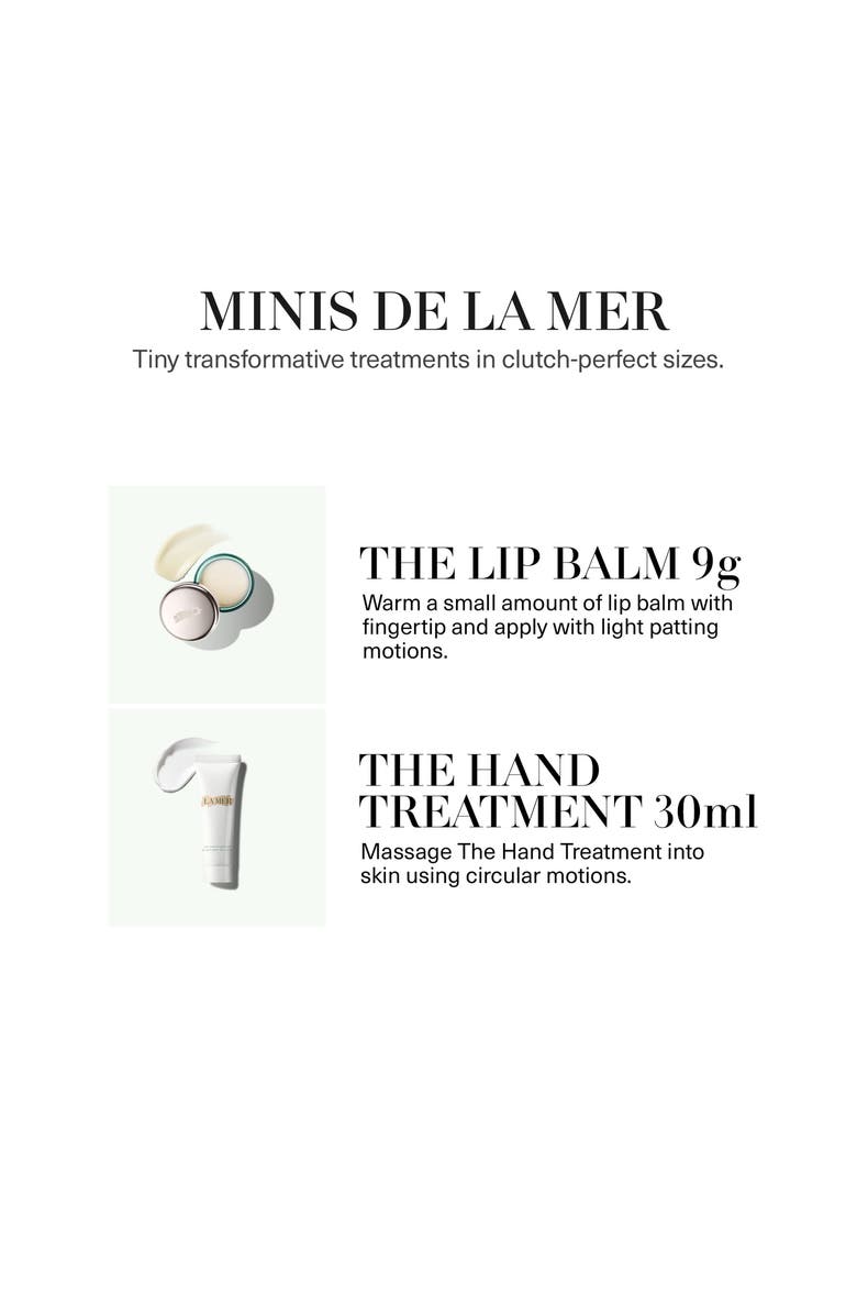 La Mer The Minis de la Mer Gift Set with Hand Cream & Lip Balm $116 Value, Alternate, color,