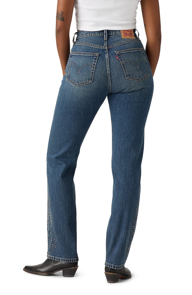 Levi's<sup>®</sup> 501<sup>®</sup> Curve High Waist Straight Leg Jeans, Alternate, color, Solargenic Curve