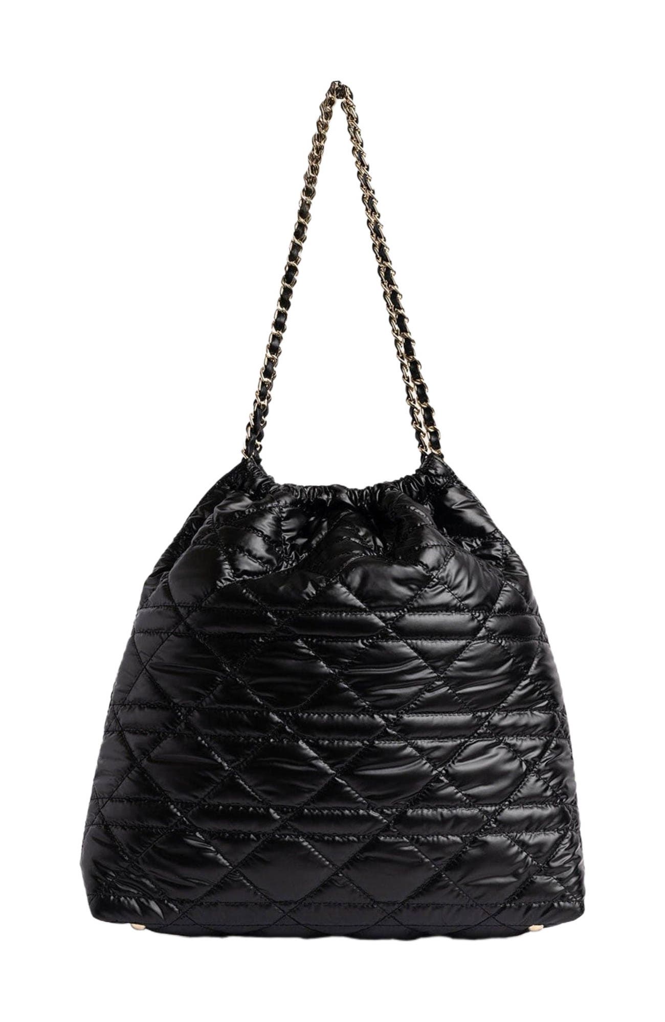 Saint + Sofia Camilla Drawstring Tote Bag, Main, color, Black