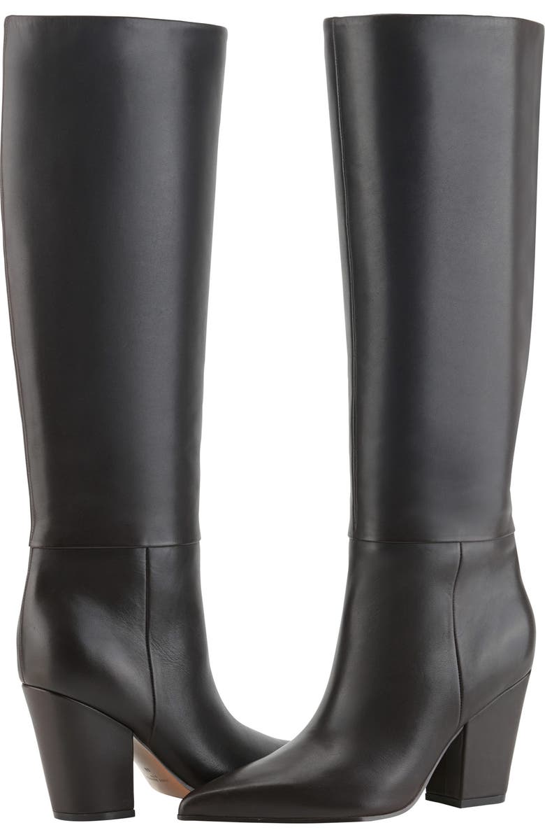 Marc Fisher LTD Estella Pointed Toe Knee High Boot, Alternate, color, Dark Brown