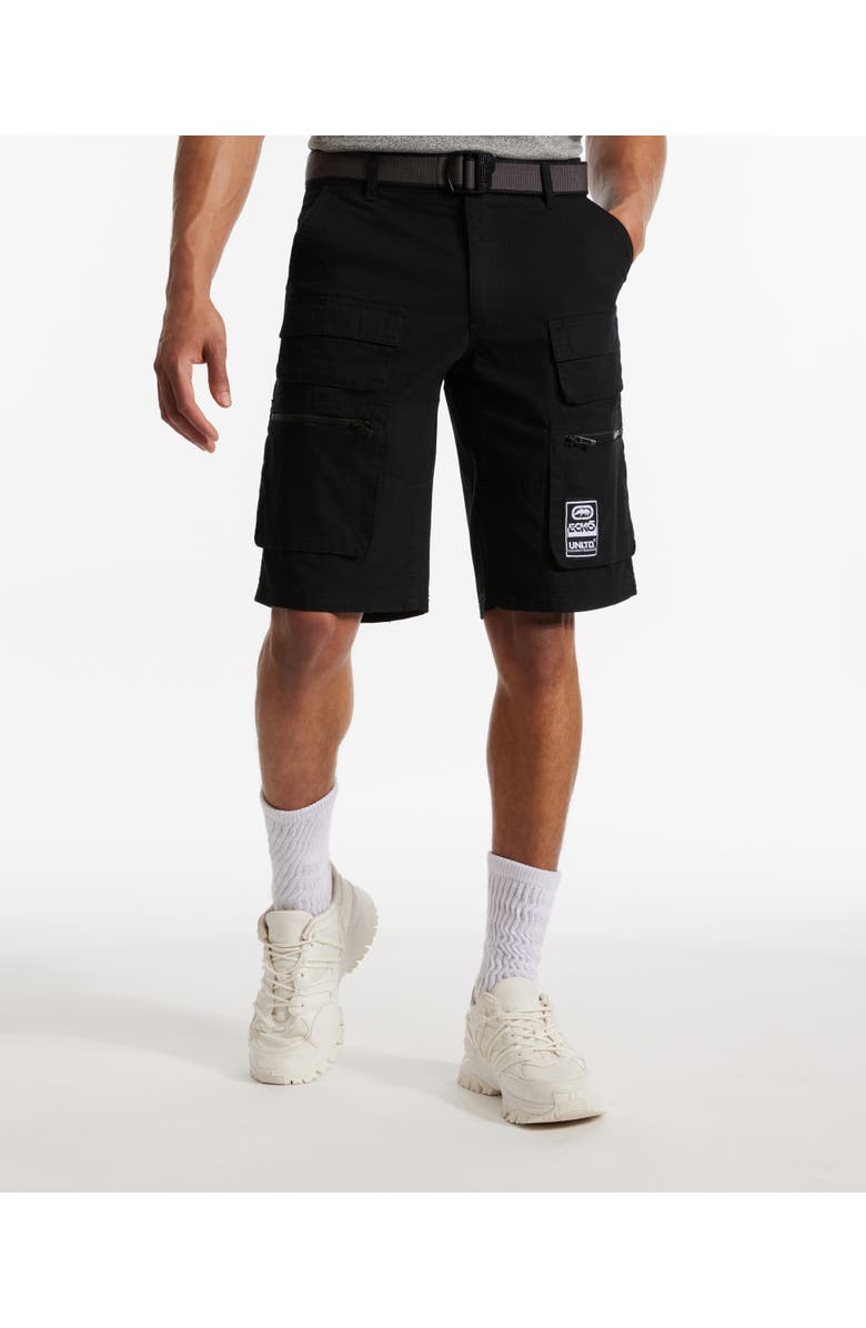 Ecko Unltd. Freshen Up Belted Cargo Short, Main, color, Black