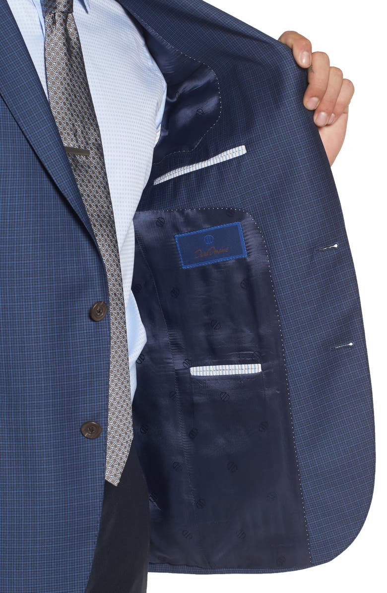 David Donahue Connor Classic Fit Check Wool Sport Coat, Alternate, color, 