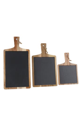 Bia Cordon Bleu Set Of 3 Rectangular Wood Serving Boards In Brown
