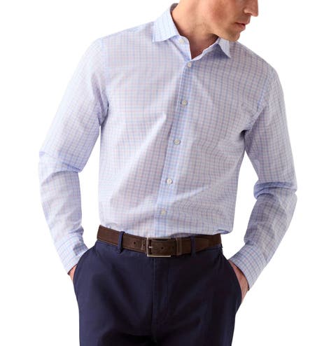 Reynolds Check Cotton/Linen Shirt in Classic Fit