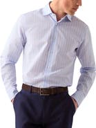 Robert Talbott Reynolds Check Cotton/Linen Shirt in Classic Fit