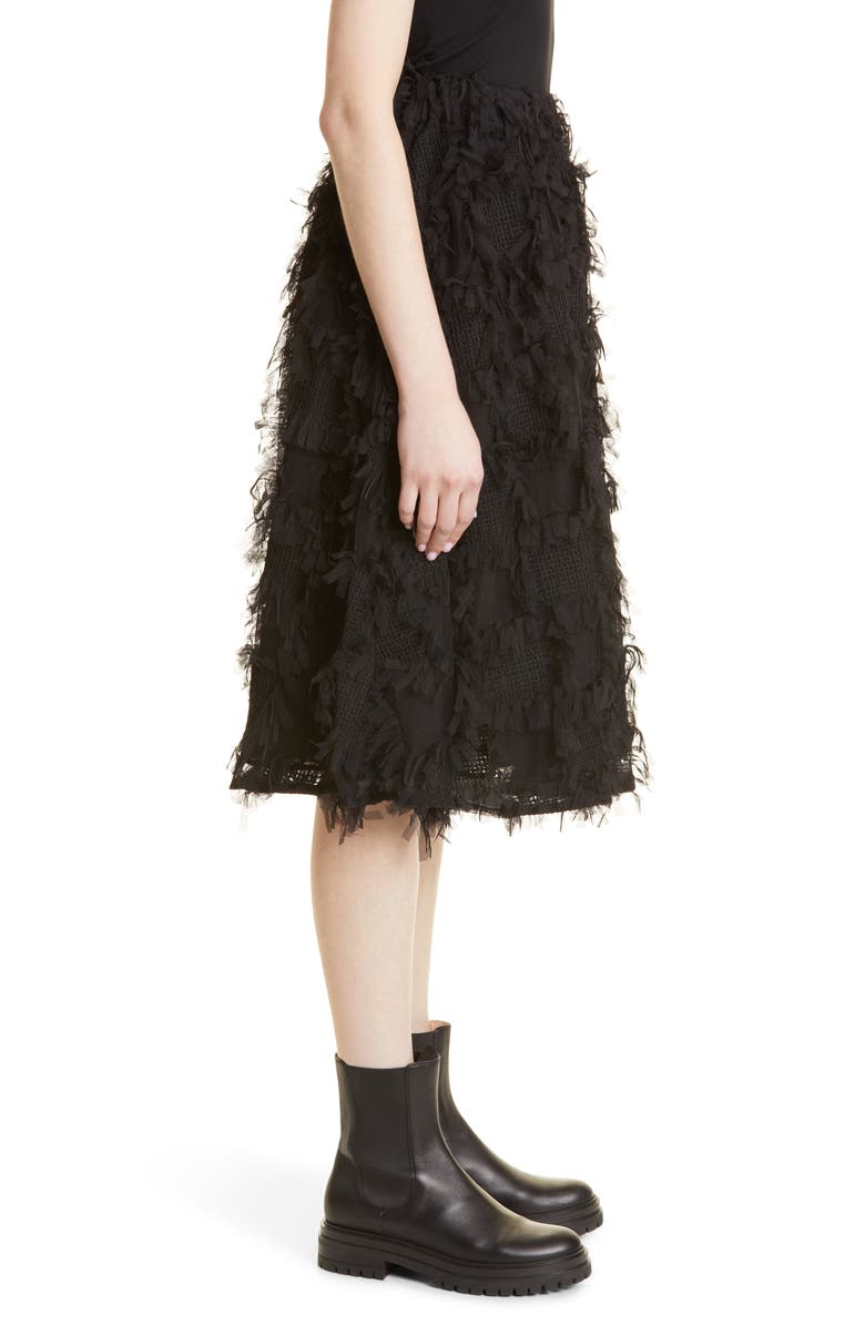 Baum und Pferdgarten Sirella Mesh Fringe Skirt, Alternate, color, Black