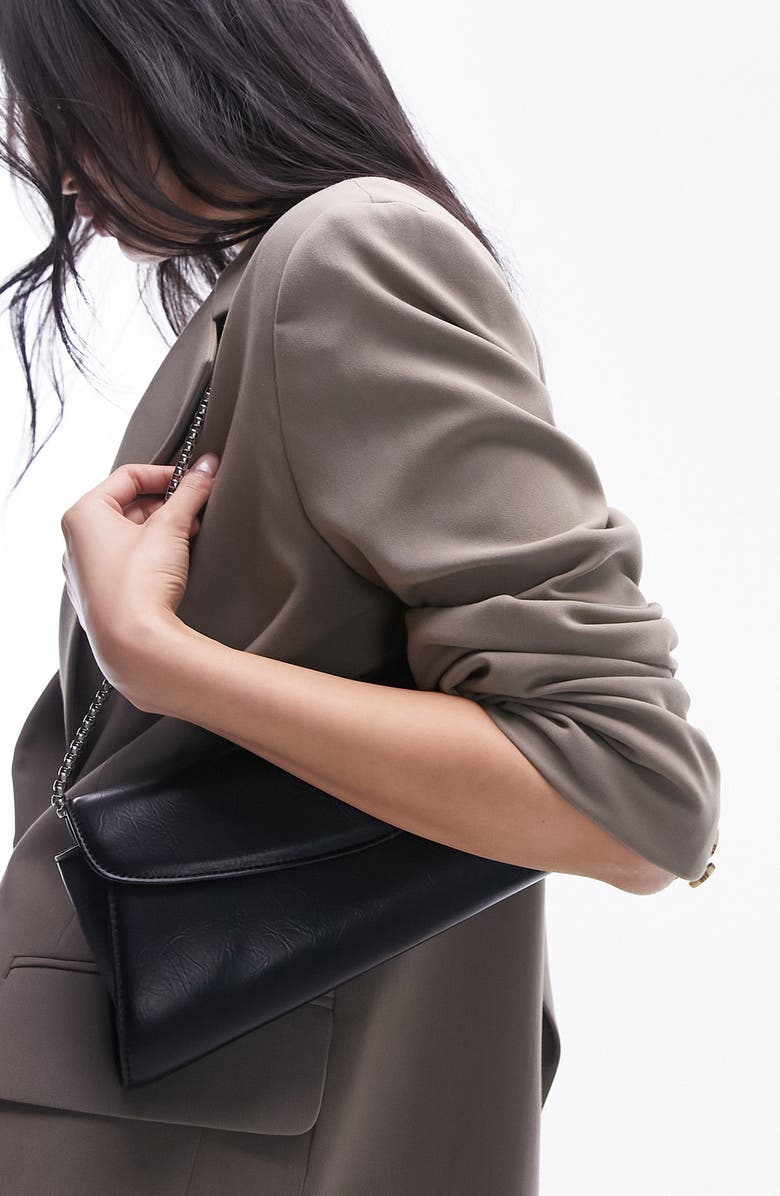 Topshop Split Back Oversize Blazer, Alternate, color,