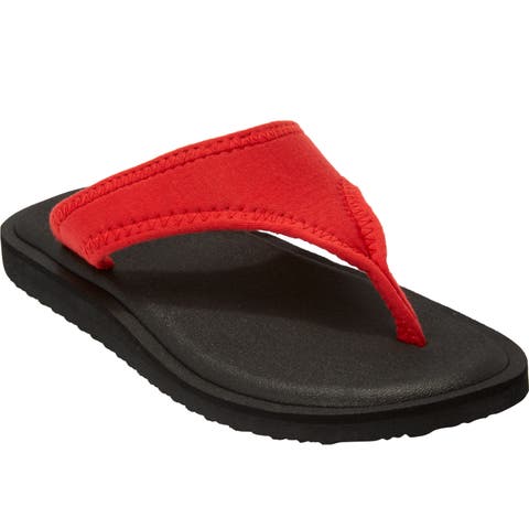 The Sylvia Soft Footbed Thong Slip On Sandal (Wide Widths Available)
