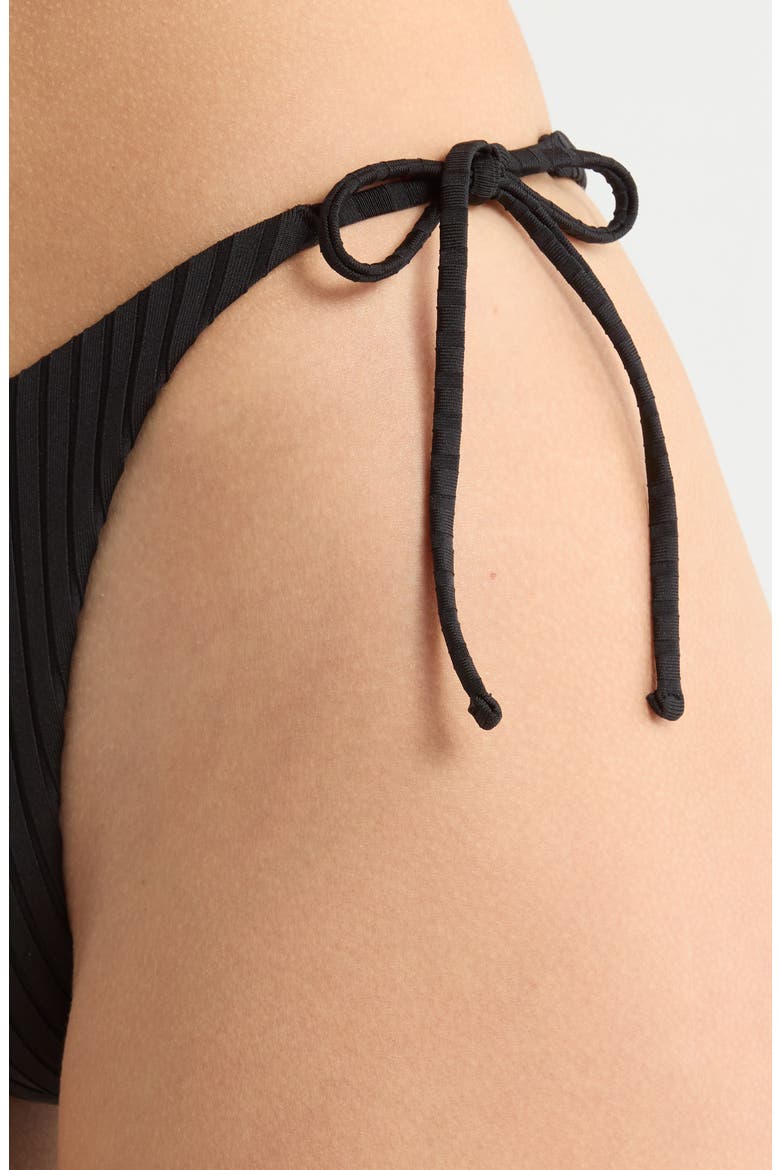 Premium Surf Bare Bikini Bottoms, Alternate, color, BLACK