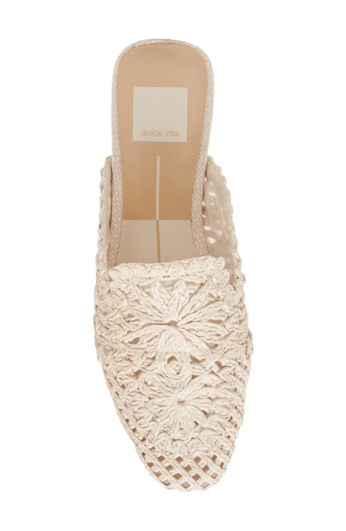 Dolce Vita Diya Raffia Mule In Oatmeal Macrame