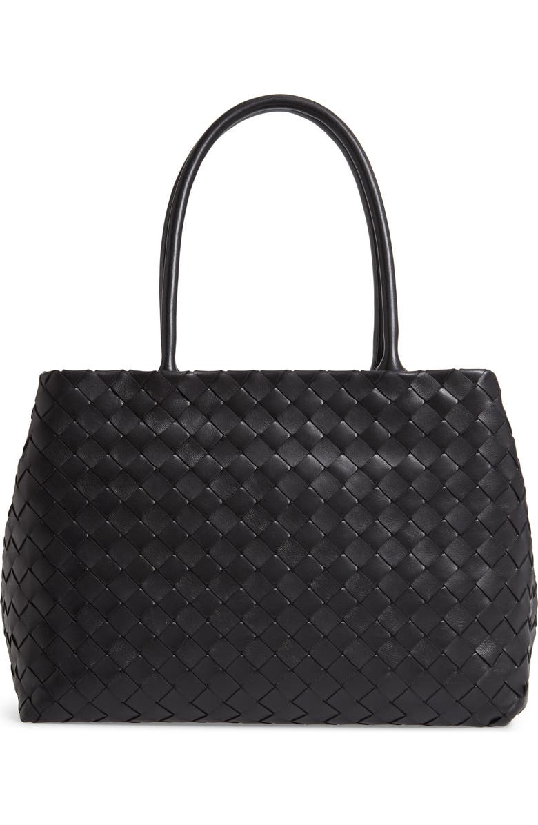 Bottega Veneta Intrecciato Double Handle Leather Tote, Main, color,