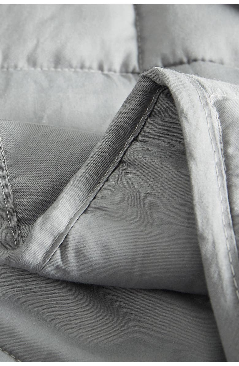 PUR SERENITY 20 lbs Cotton Weighted Blanket 48"x 72"- Silver Grey, Alternate, color,