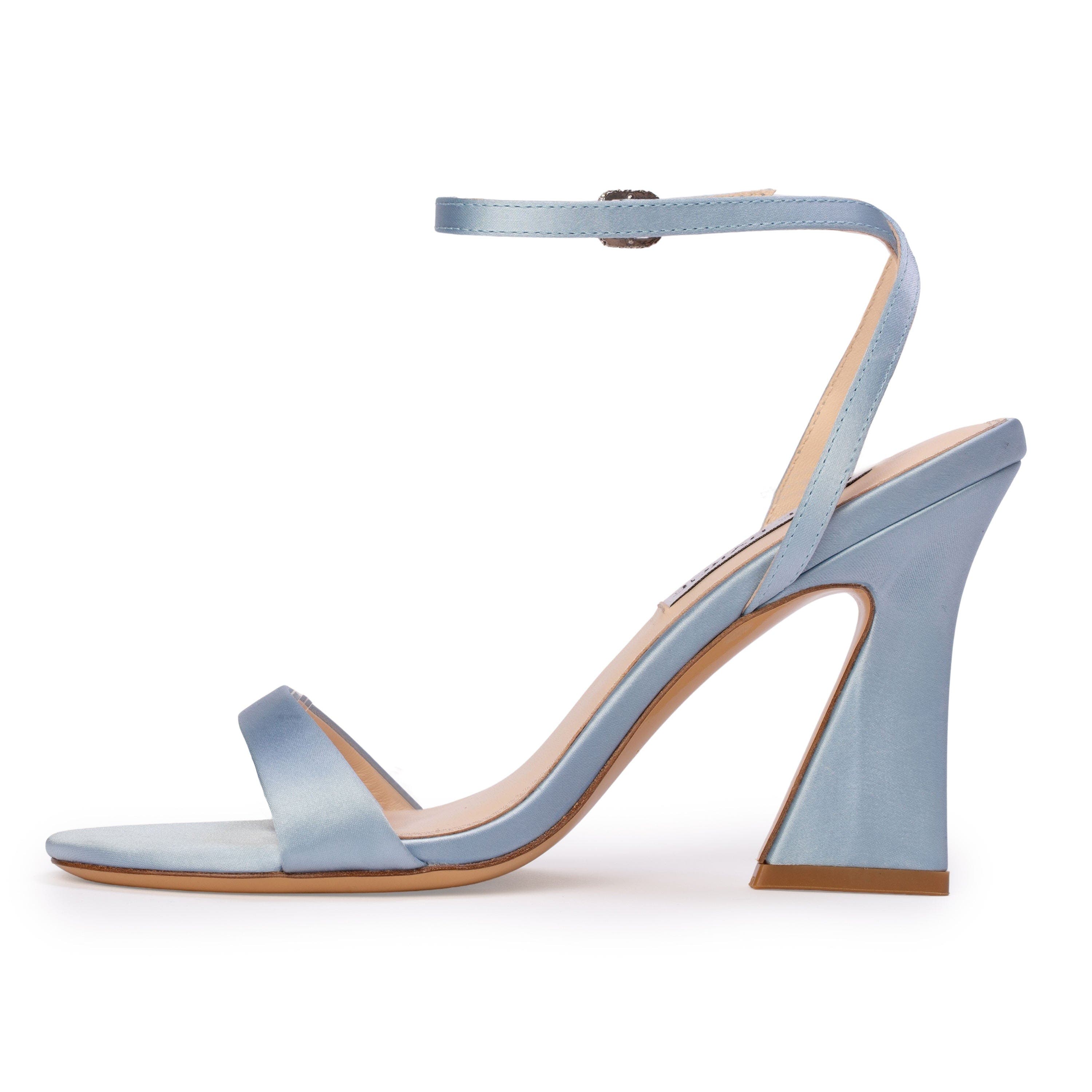 Muse Sandal, Alternate, color, Blue Satin