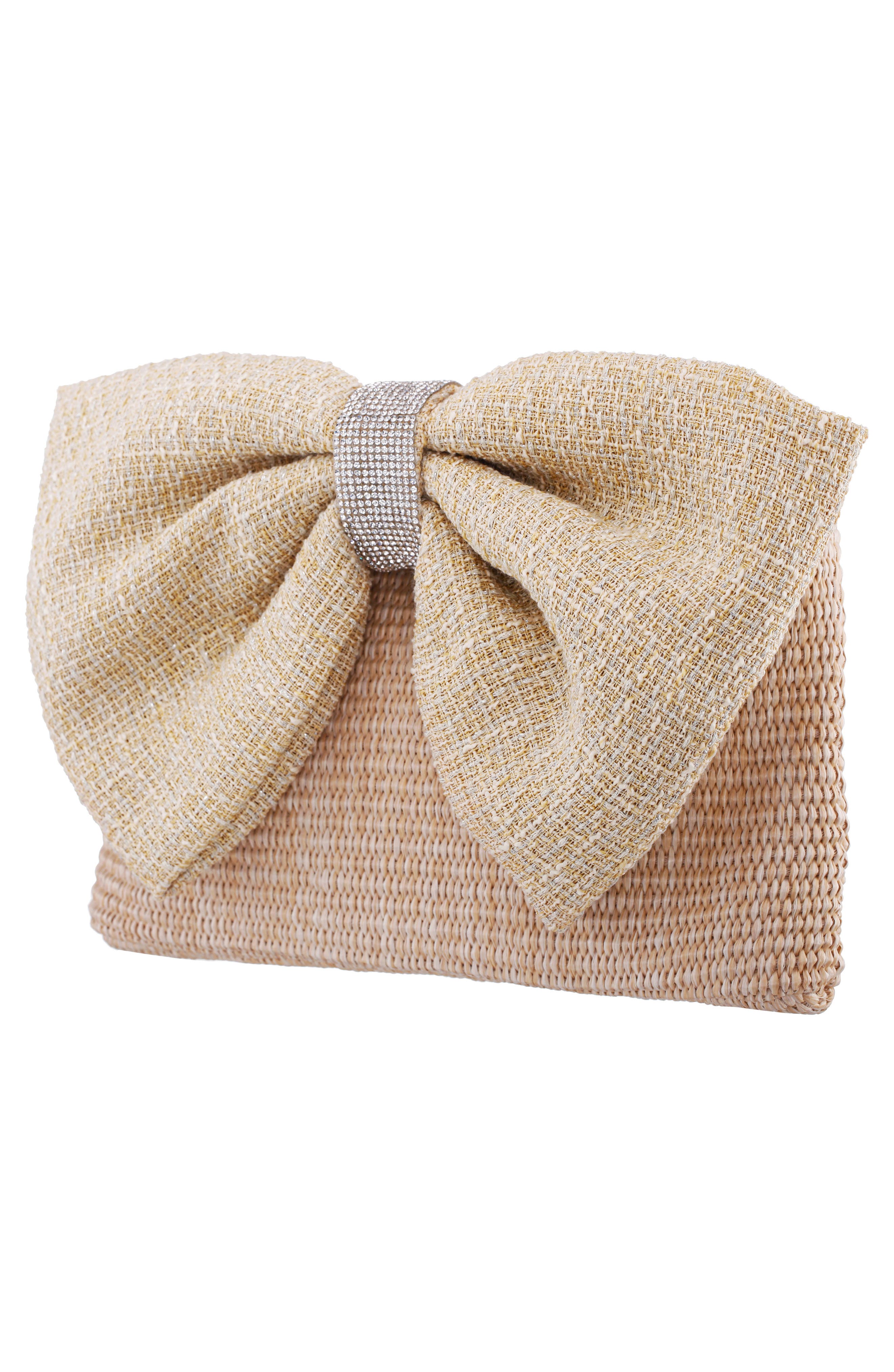 Tula Clutch, Alternate, color, BUTTER CREAM/NATURAL