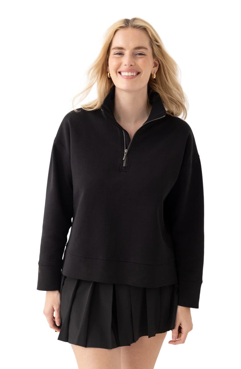 Honors The Half-Zip Pullover, Main, color, Black