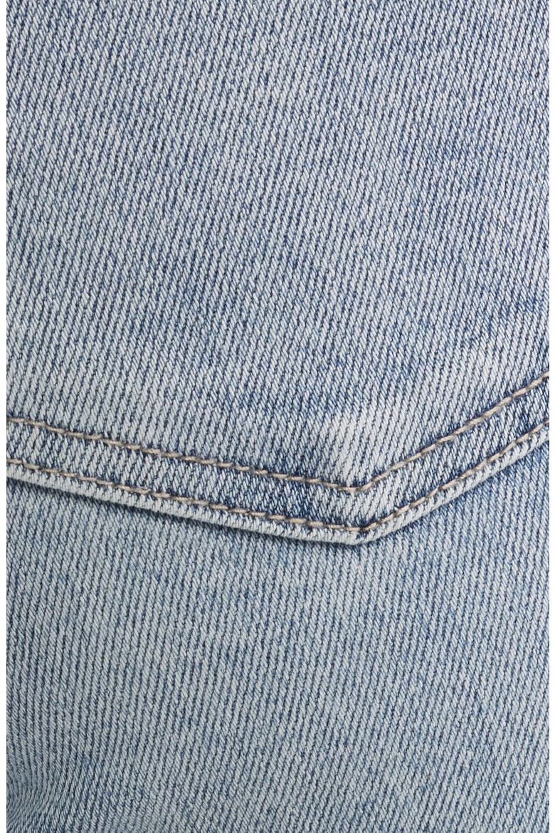 Side Slit High Waist Capri Jeans, Alternate, color, LIGHT BLUE