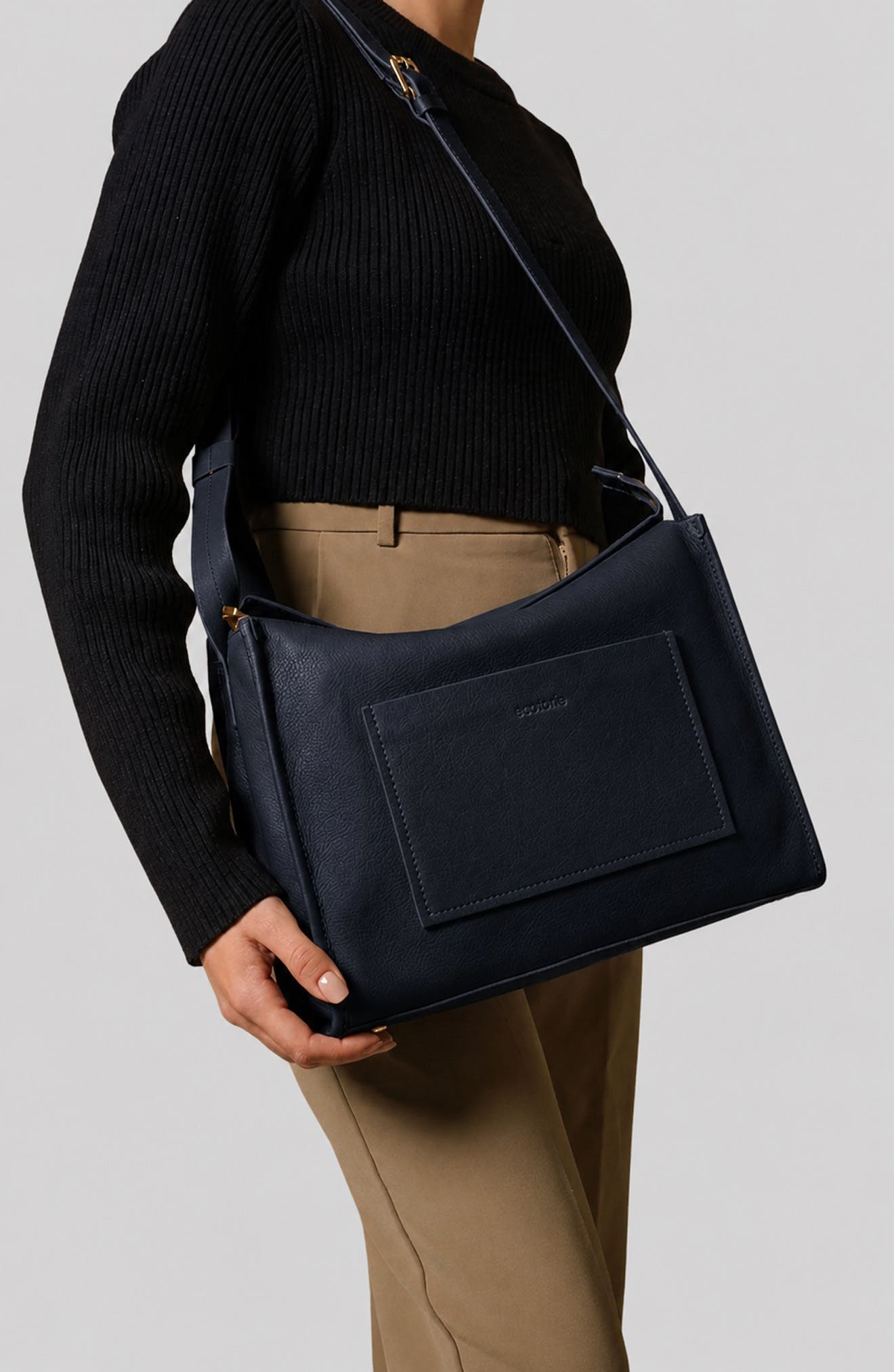 Eleanor Leather Crossbody Bag, Alternate, color, MIDNIGHT