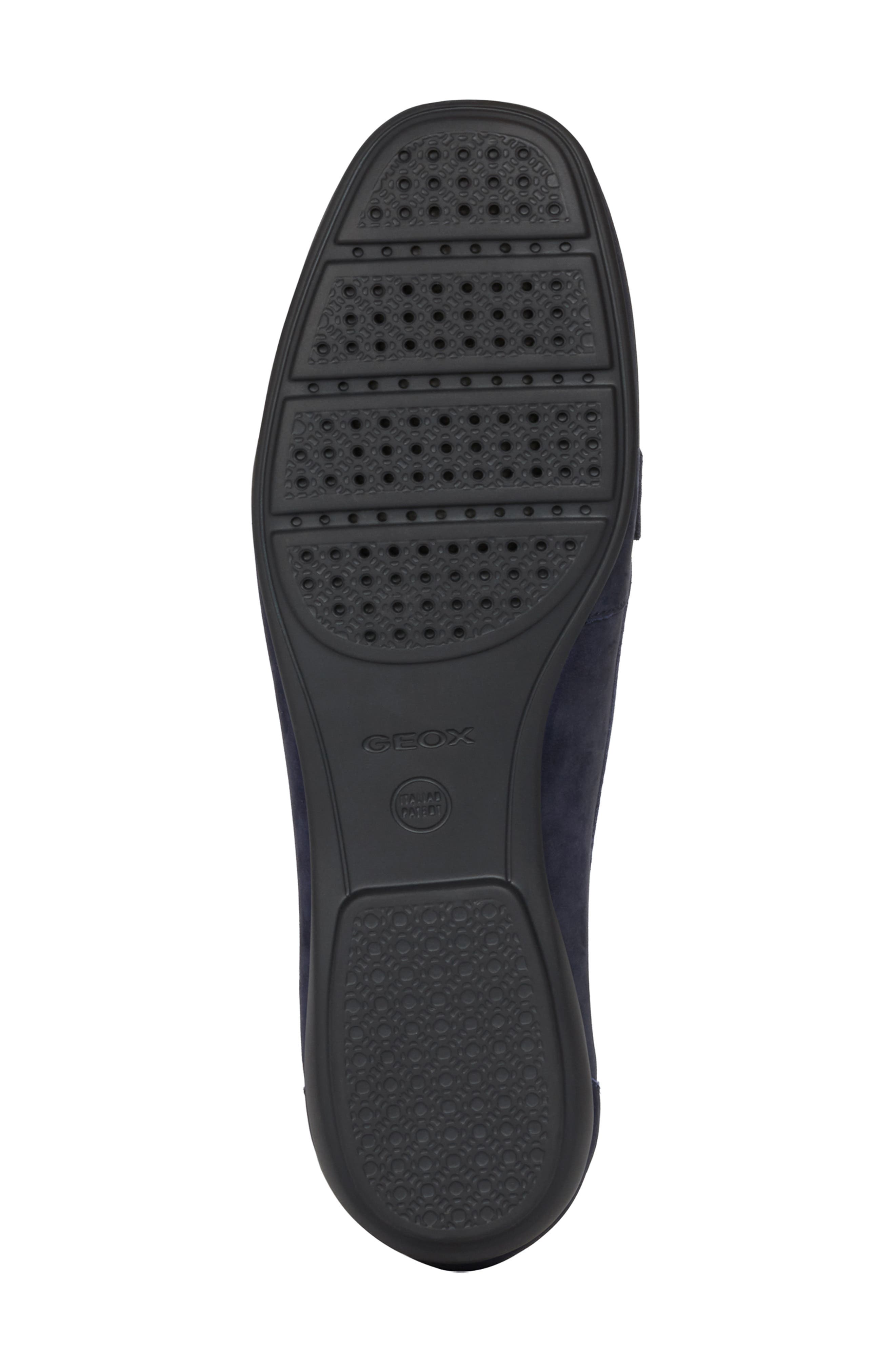 Geox Annytah Waterproof Loafer, Alternate, color, Dark Blue Nubuck Leather