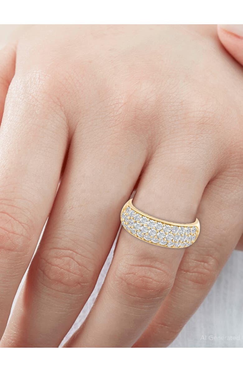 Bliss Diamond 1 3/4Ct Pave Diamond Lab Grown Wedding Anniversary Ring 14k Gold, Alternate, color,