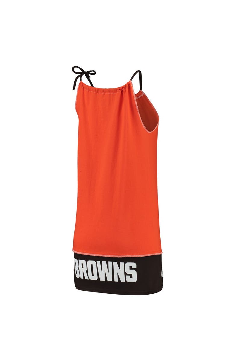 REFRIED APPAREL Women's Refried Apparel Orange Cleveland Browns Sustainable Vintage Tank Dress, Alternate, color, 