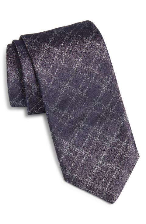 Plaid Silk Tie