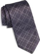 Canali Plaid Silk Tie