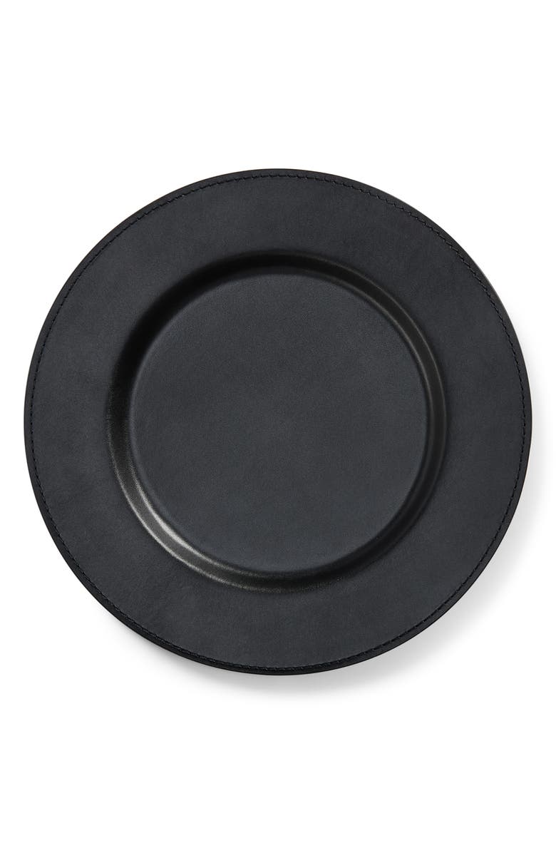 Ralph Lauren Wyatt Leather Charger, Main, color,