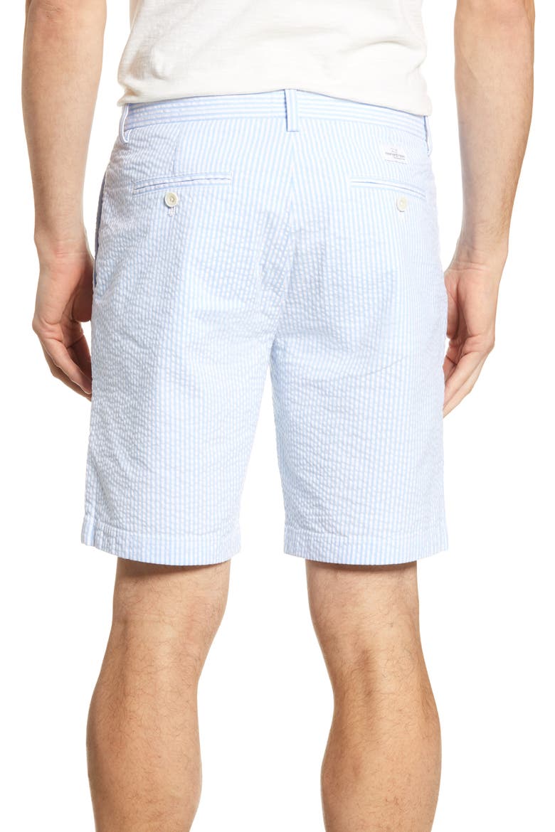 Stretch Seersucker Shorts, Alternate, color, OCEAN BREEZE
