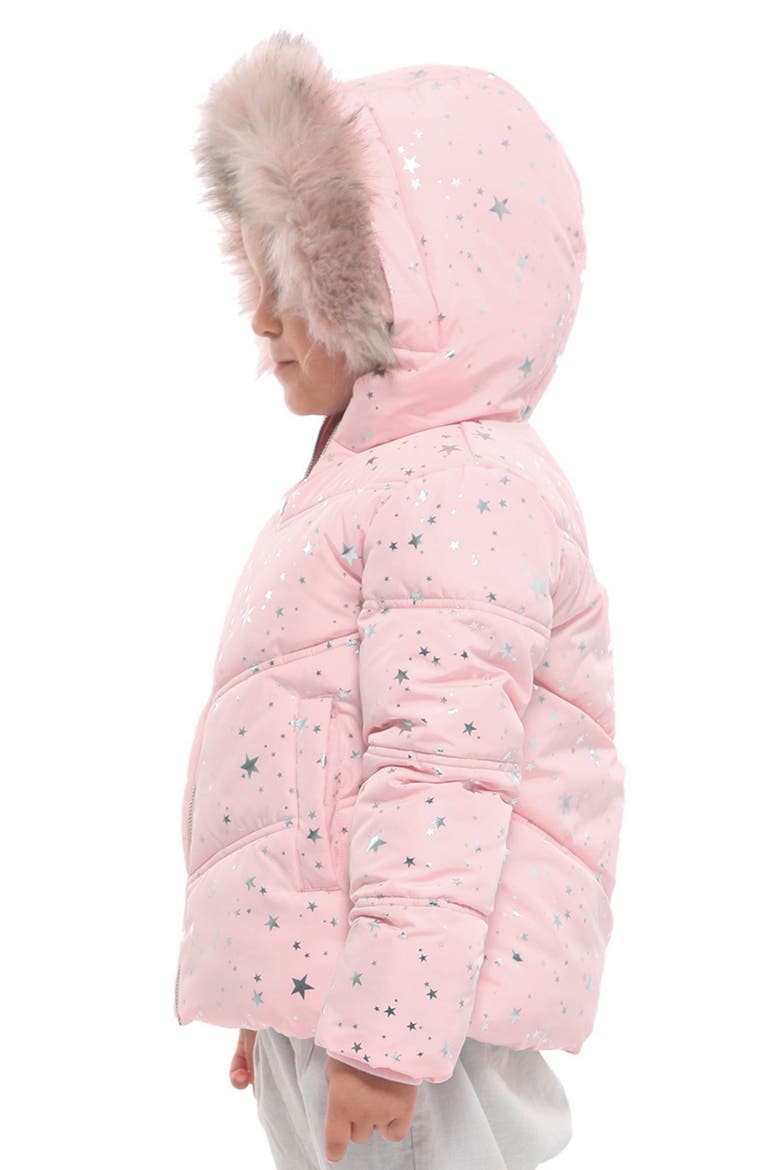 Kids' Heavyweight Puffer Jacket, Alternate, color, Crystal Rose with Silver Star