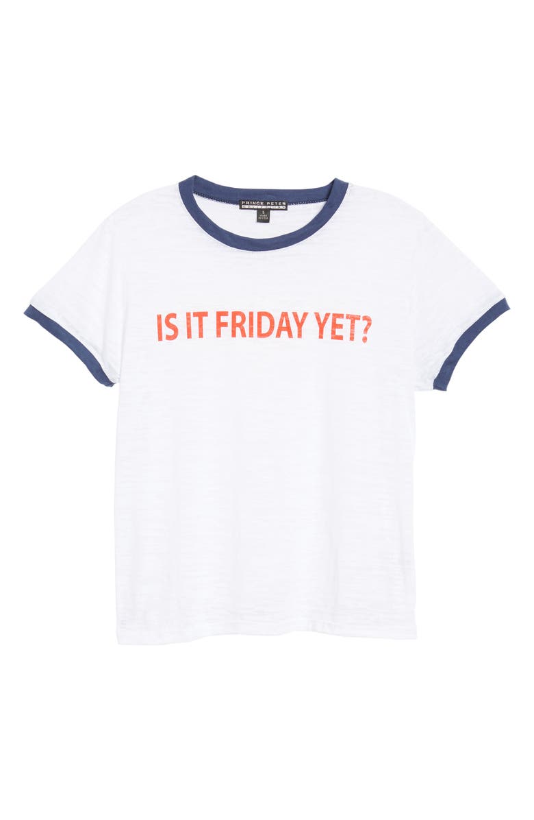 Prince Peter Is It Friday Yet Ringer Tee, Alternate, color,