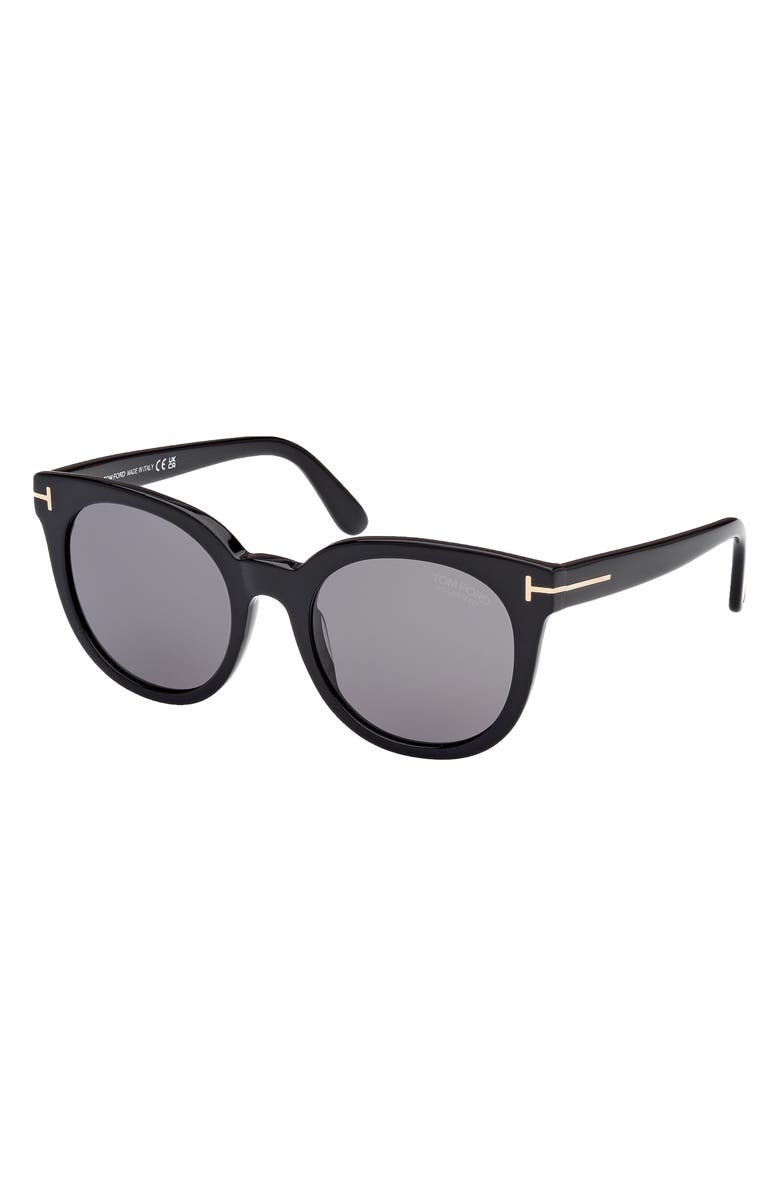 TOM FORD Moira 53mm Polarized Butterfly Sunglasses, Alternate, color, 