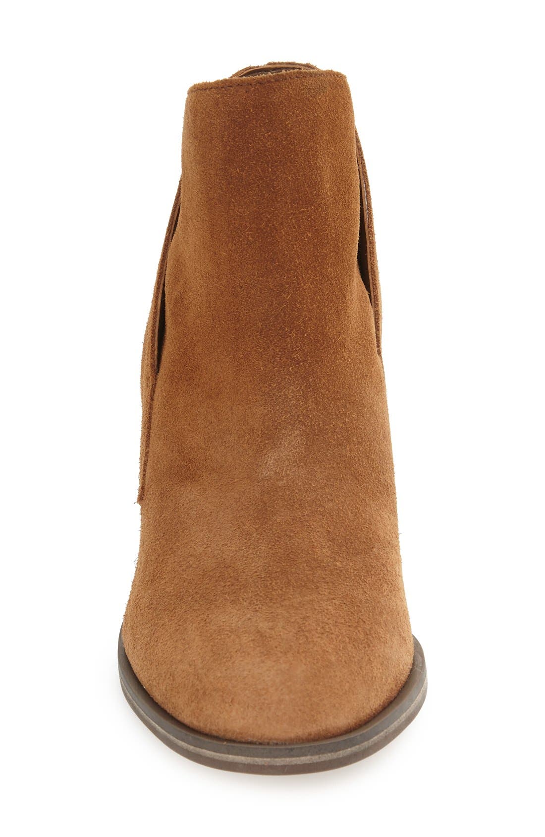 Tandra Bootie, Alternate, color, CANELA BROWN SUEDE