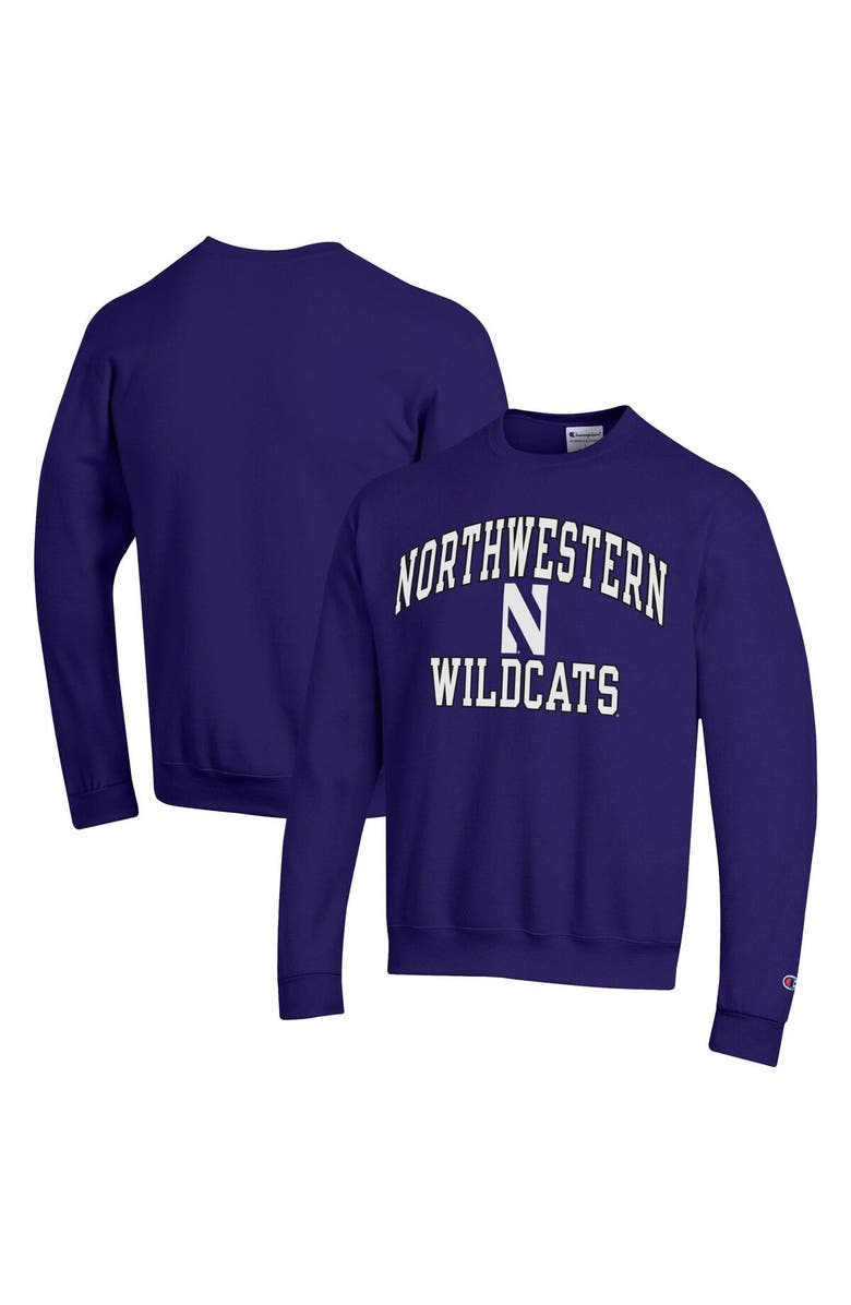 Champion Men's Champion Purple Northwestern Wildcats High Motor Pullover Sweatshirt, Main, color,