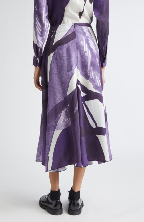 Marimekko Muovaus Print Maxi Skirt In Purple