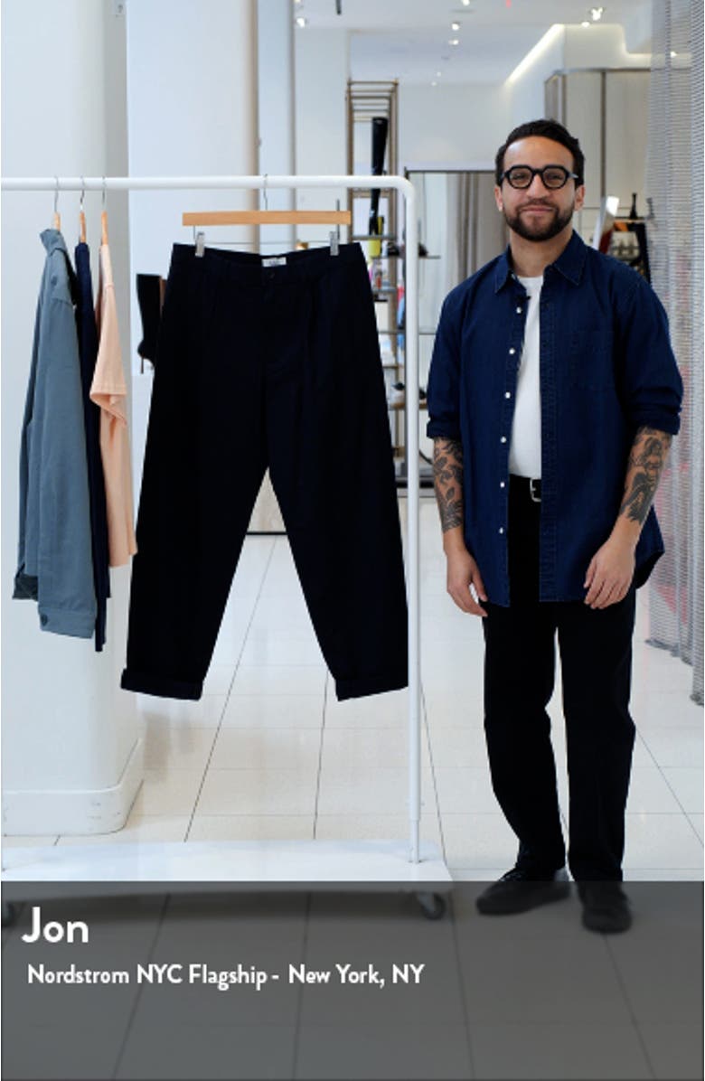 Pleated Tapered Leg Chinos, sales video thumbnail