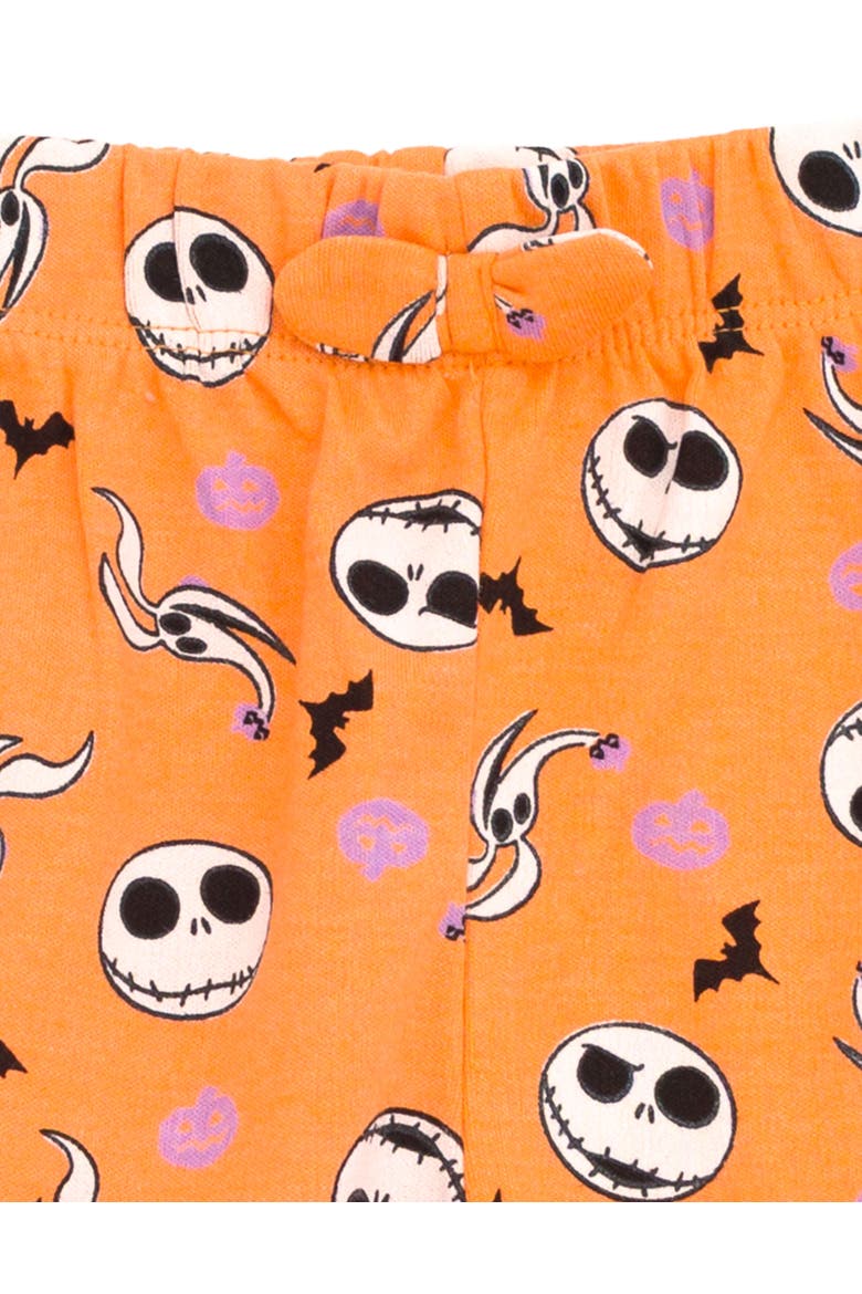 Nightmare Before Christmas Halloween Bodysuit and Pants Set, Alternate, color, Grey Jack Skellington