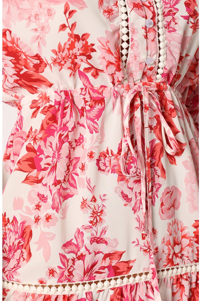 Sienna Floral Minidress, Alternate, color, PINK