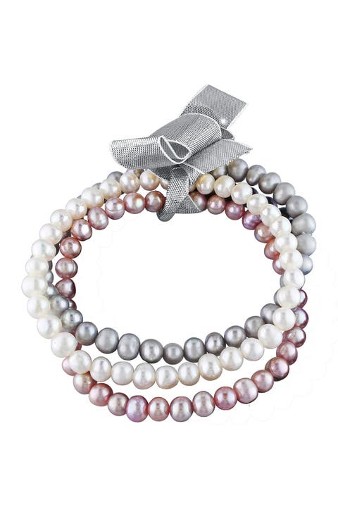 5-5.5mm Freshwater Pearl Bracelet Set