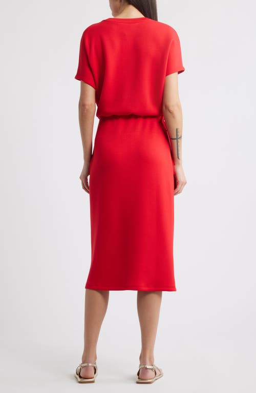 Spanx ® Airessentials Tie Waist Midi Dress In Red