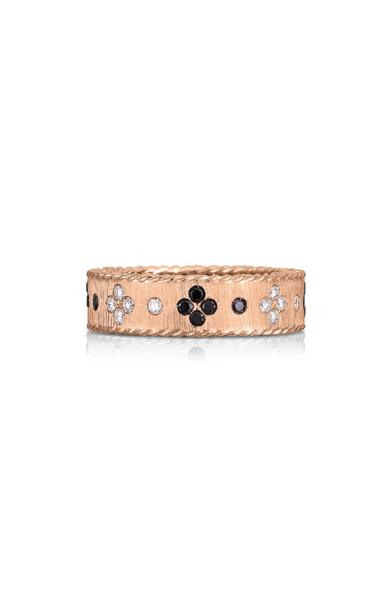 Roberto Coin Venetian Princess Band Ring, Main, color, Rose Gold