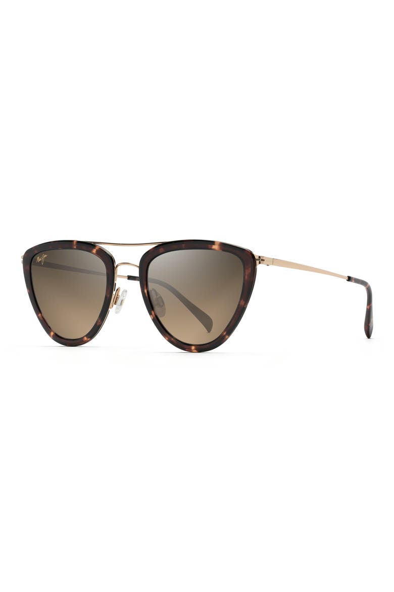 Hunakai 53mm Gradient PolarizedPlus2® Sunglasses, Alternate, color, TORTOISE