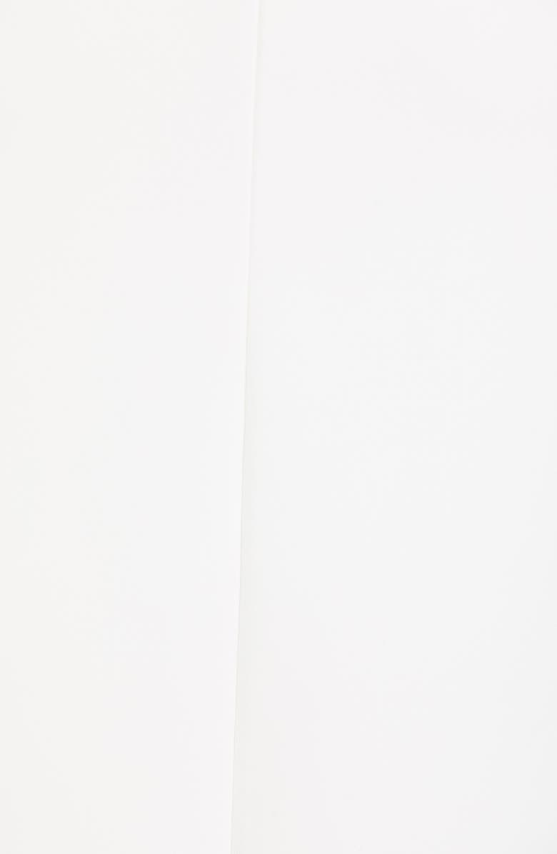 Brandon Maxwell Draped Waist Crepe Wide Leg Pants, Alternate, color, 