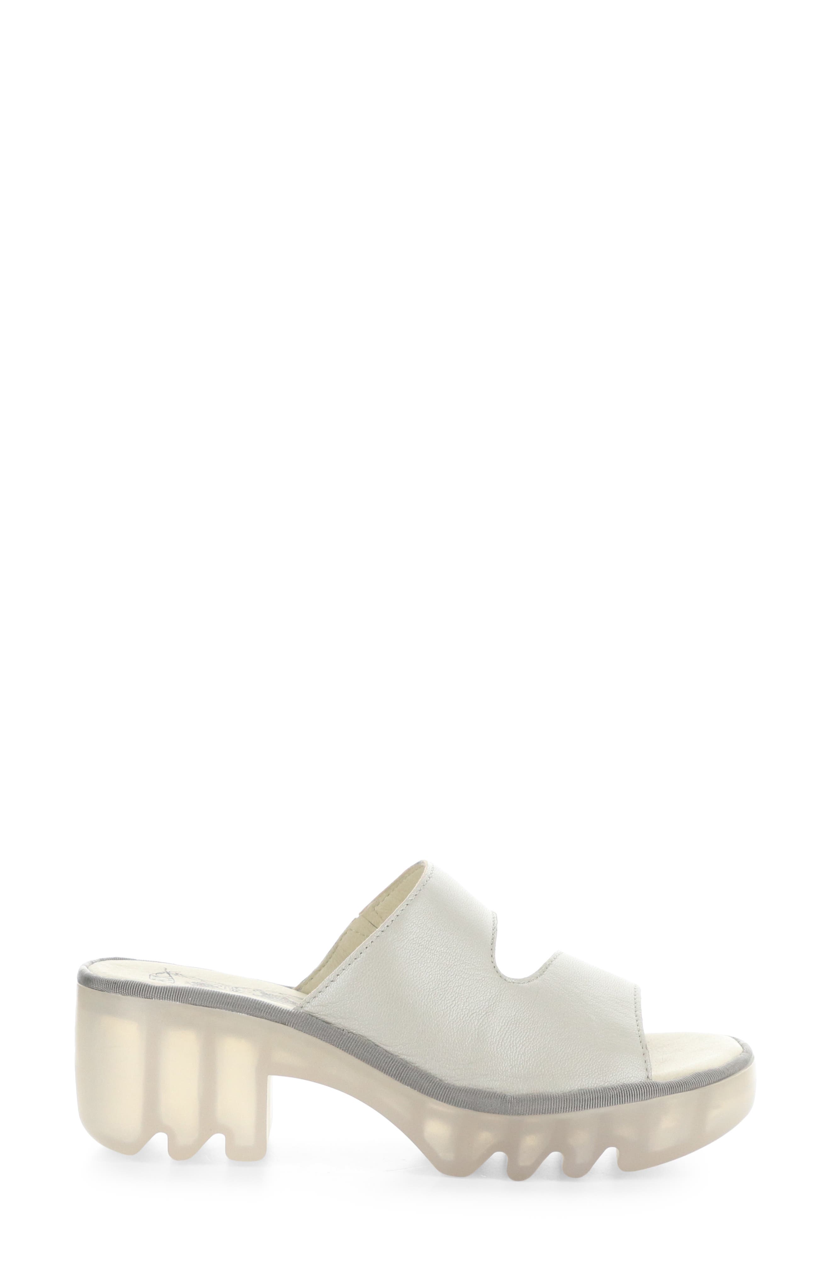 Fly London Tech Platform Sandal, Alternate, color, Silver Borgogna
