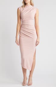NIKKI LUND Diana Asymmetric Hem Sheath Dress