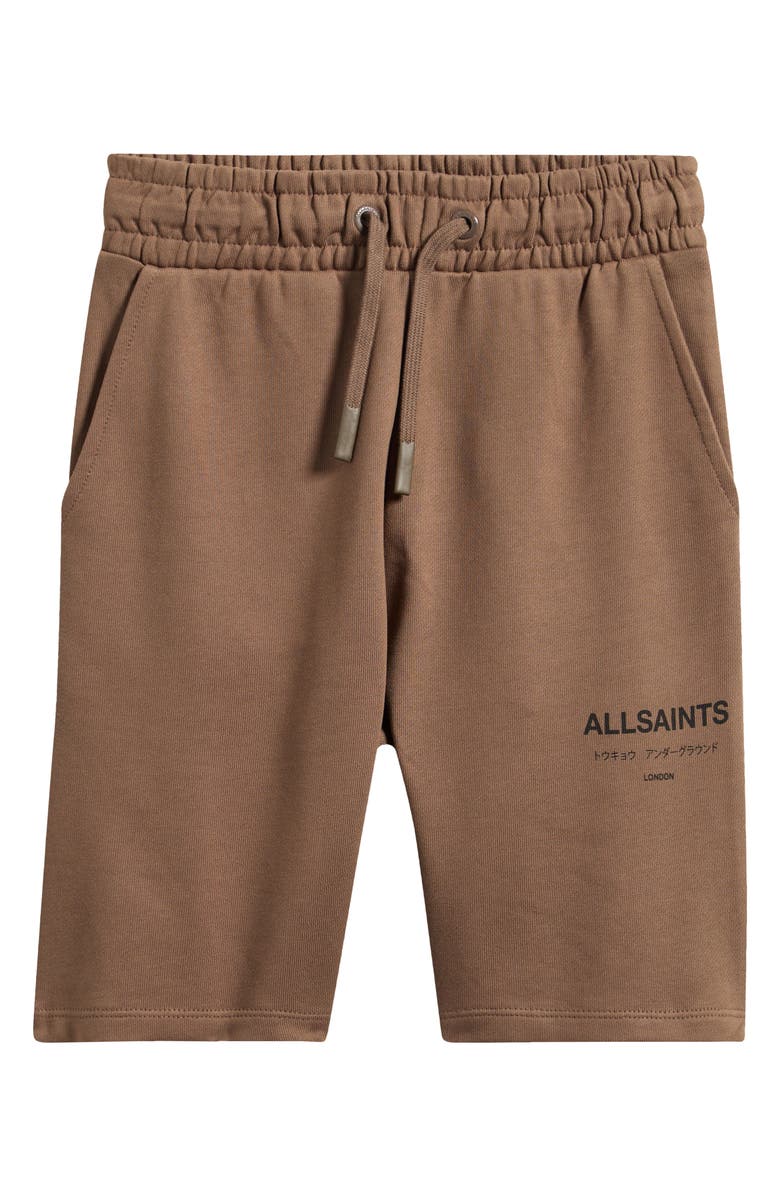 smALLSAINTS by ALLSAINTS Kids' Underground Sweat Shorts, Main, color, Brown