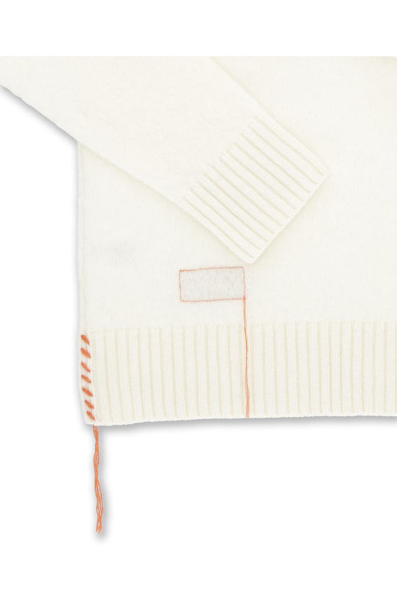 Fortela Skipper Merino Wool Crewneck Sweater, Alternate, color, Off White