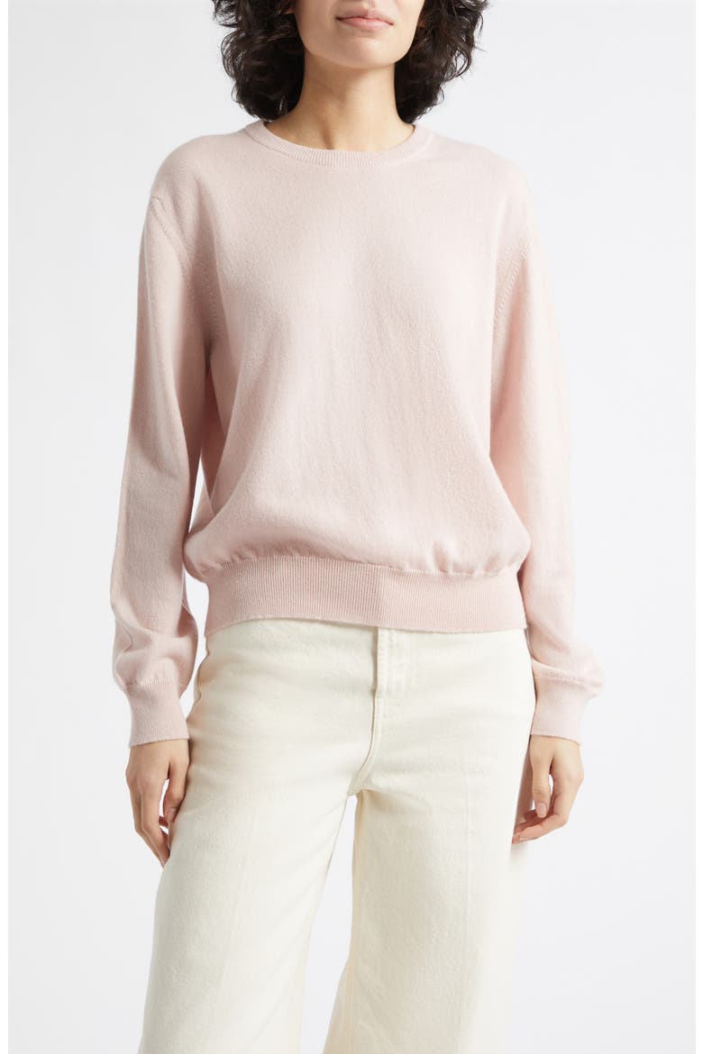 Lunan Cashmere Crewneck Sweater, Main, color, HIGHLAND ROSE