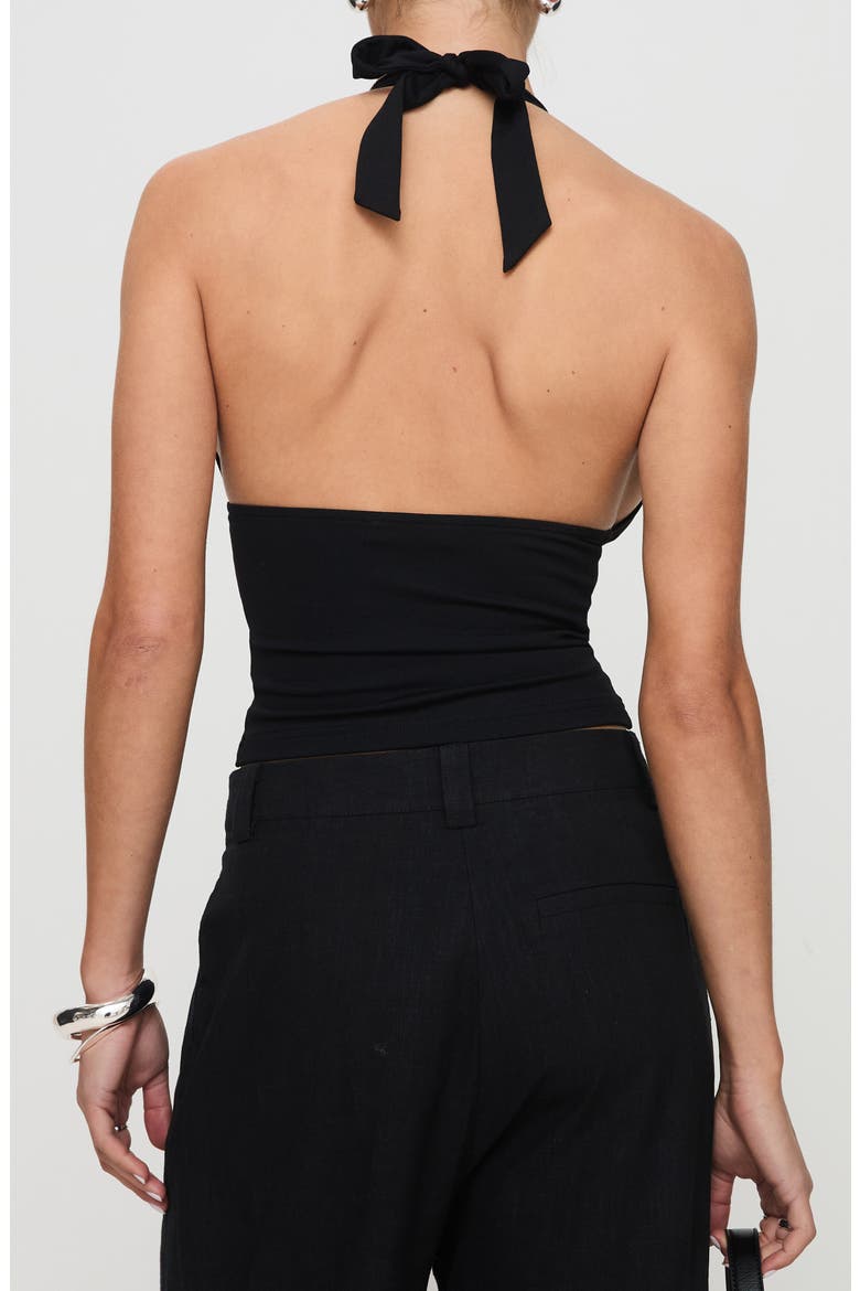Whimsy Halter Top, Alternate, color, BLACK